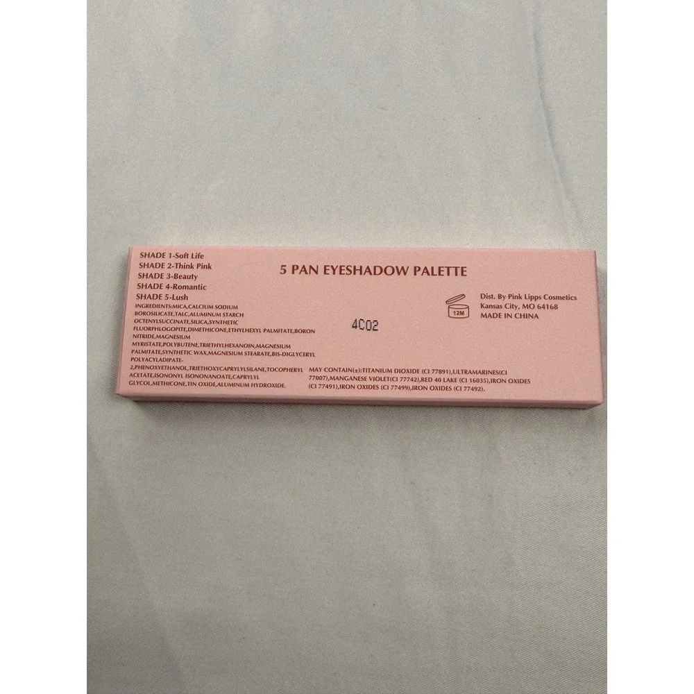 Pink Lipps Mauve‎ Me Mini Eyeshadow Palette 5 Pan Shimmer Matte 4g 0.14oz 4C02